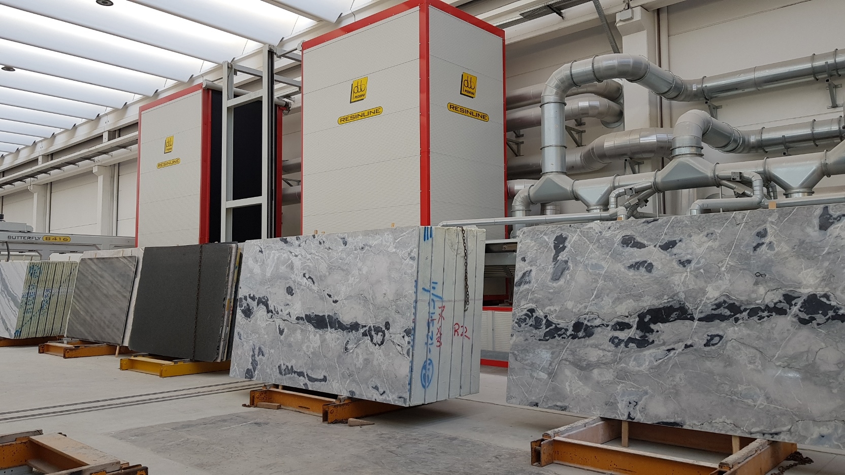 Stocchero-linea di resinatura granito | Pedrini Stocchero-linea di resinatura granito | Pedrini