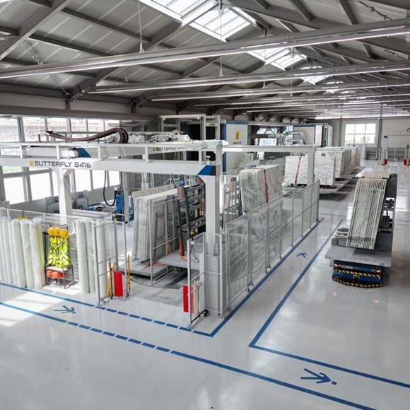 Linea di resinatura con TGV