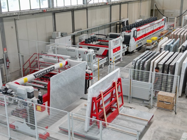 MANTIS B419 caricatore per lastre di granito e marmo