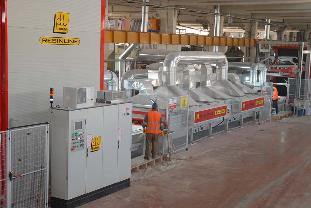 Alamer-linea di resinatura marmo con microonde | Pedrini Alamer-linea di resinatura marmo con microonde | Pedrini