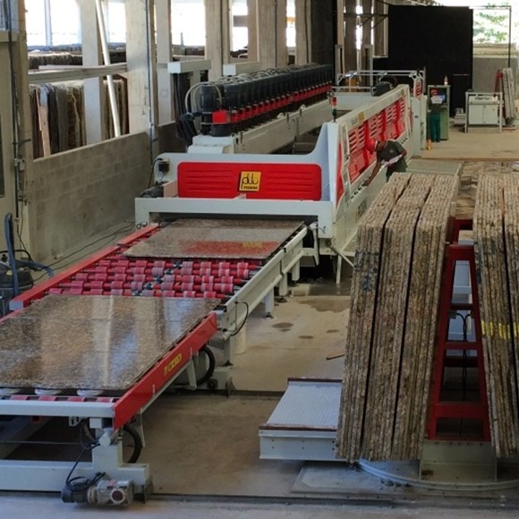 Margramar-linea di lucidatura lastre Galaxy granito | Pedrini